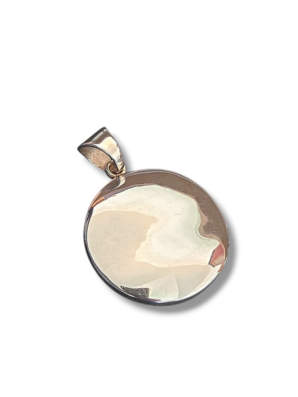 Silpada Polished Round Pendant Necklace - Sterling Silver